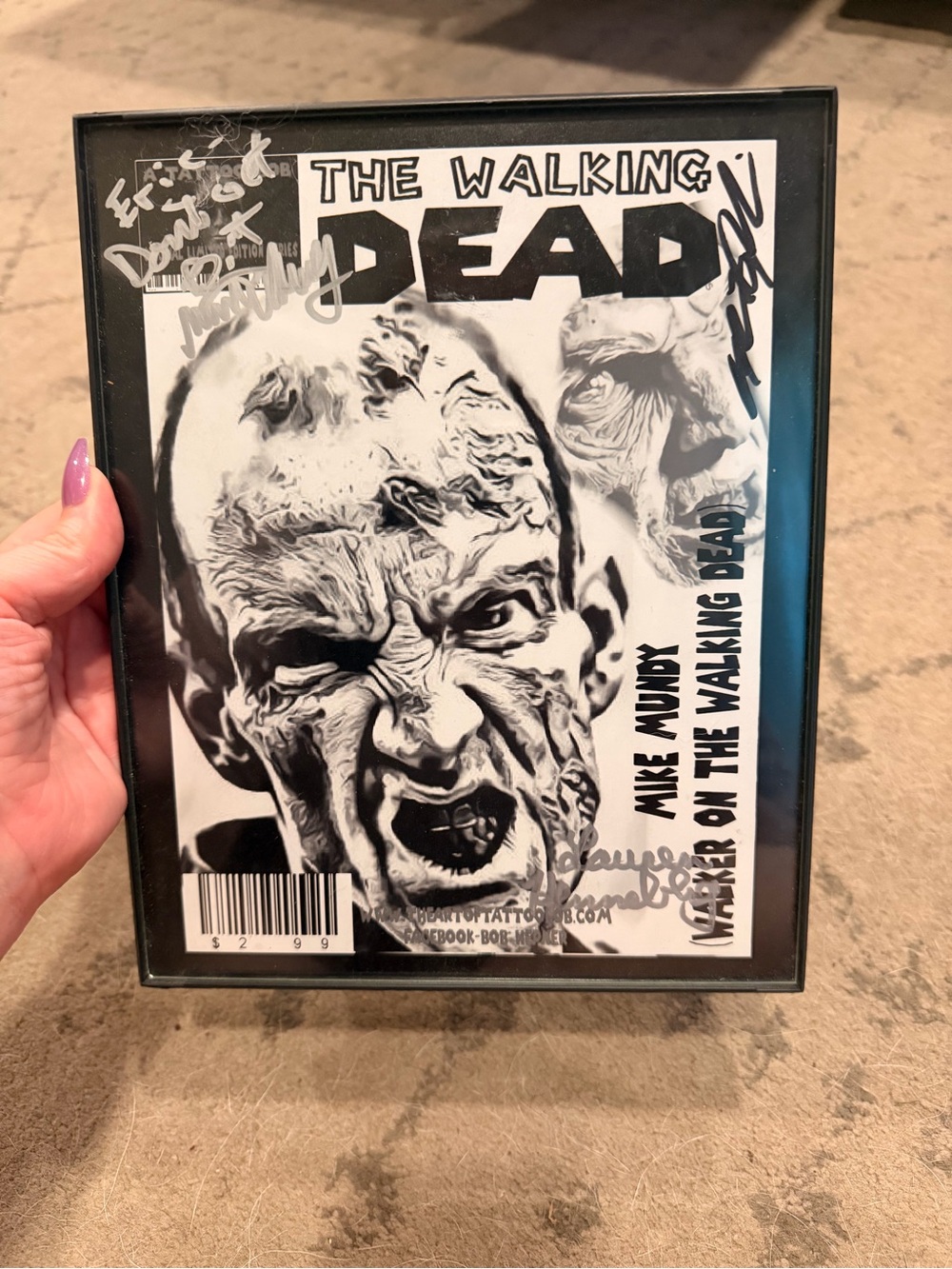 Signed Walking Dead Art Print